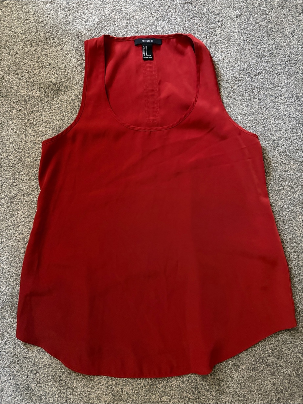 Forever 21 Scarlet Rust color Scoop Neck Tank Camisole